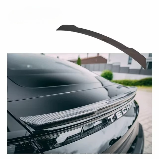 

Carbon Techart Spoiler for Porsche Taycan Carbon Fiber Body Kit Taycan Techart Carbon Fiber Rear Spoiler Wing