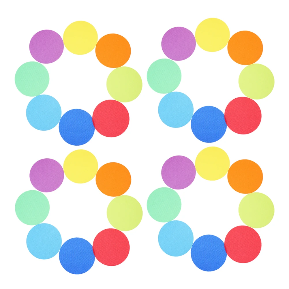 

36Pcs Dots Colorful Touch Fastener Kindergarten Spot Markers Classroom Learning Rug Circles Carpet Dots