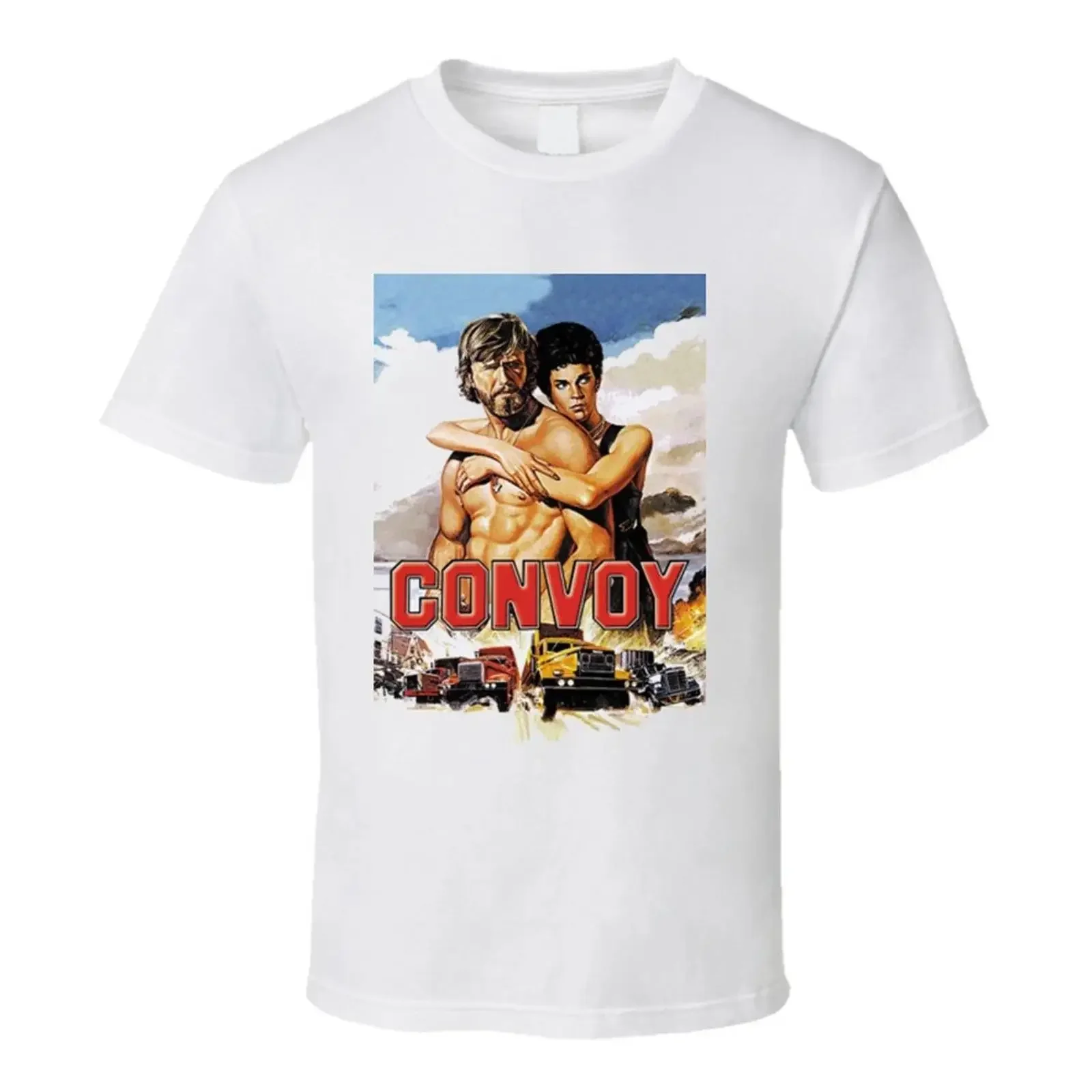 Convoy Movie T Shirt vintage Washed graphic Top For Everyday Wear fashion Stretched Versatile Breathable Stylish Comfortable