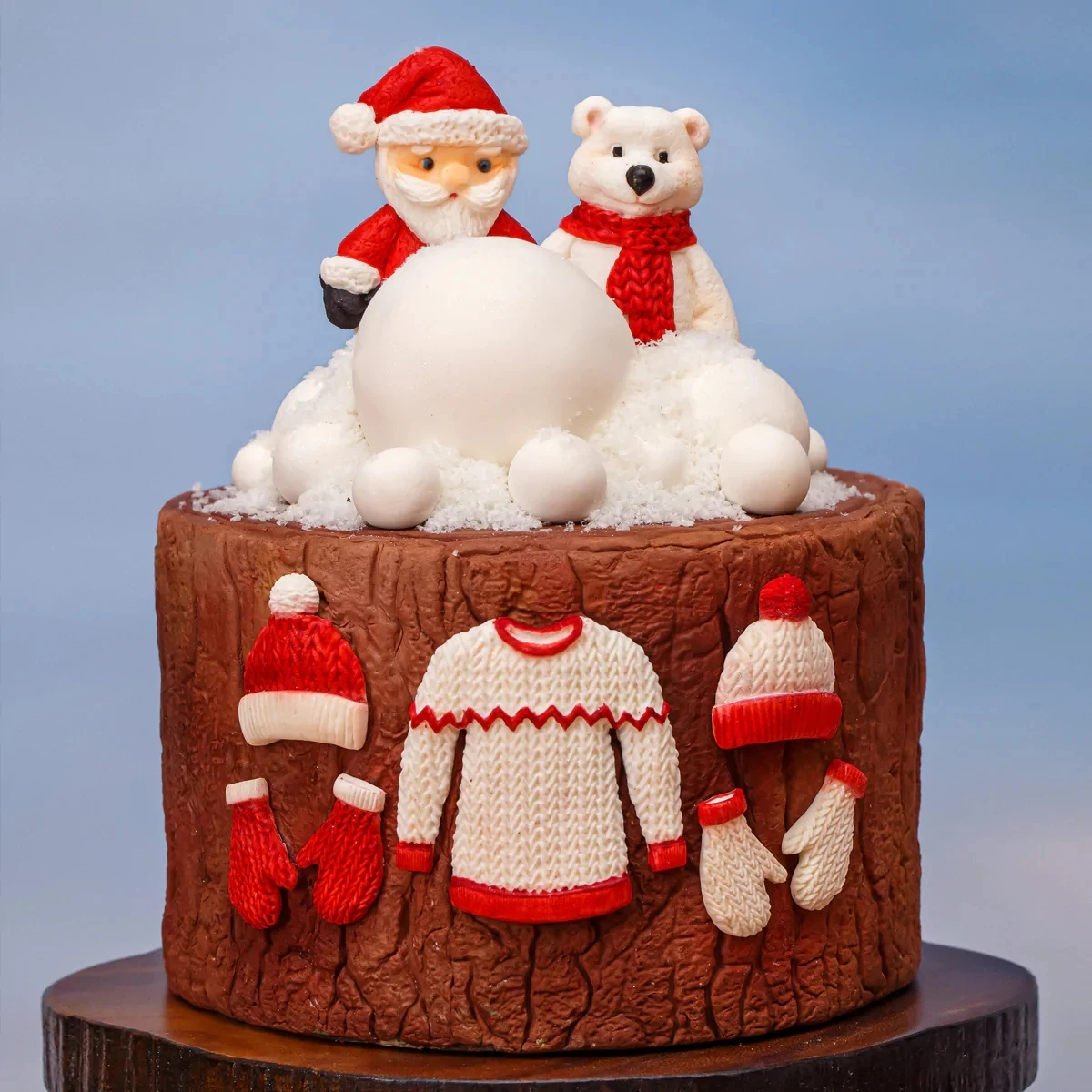 Knitted Sweater, Hat & Mittens Silicone Mould Fondant Cake Cupcake Top Decorating Mould Clay,Sugarcraft Chocolate Baking Tool