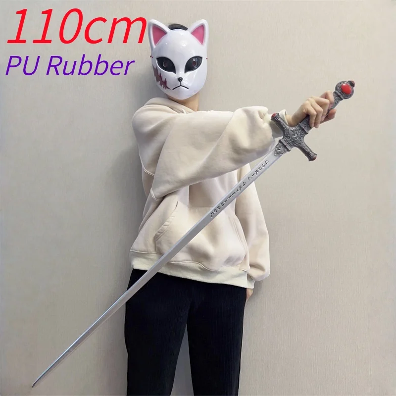 WW القرون الوسطى الغربية السيف فارس السيف 1:1 أسلحة تأثيري ناسير الفضة السيف المحارب هالوين السلامة بولي المطاط المطاط نموذج هدية