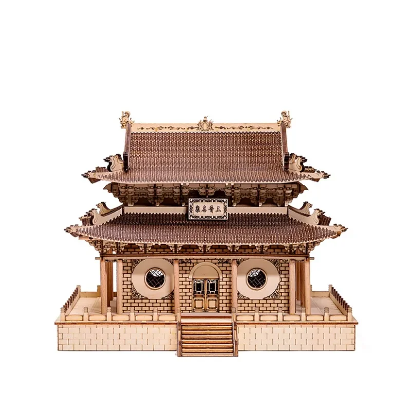 Chinese style, architectural model, ancient style, Zen hotel lobby, landscaping handicraft pendulum