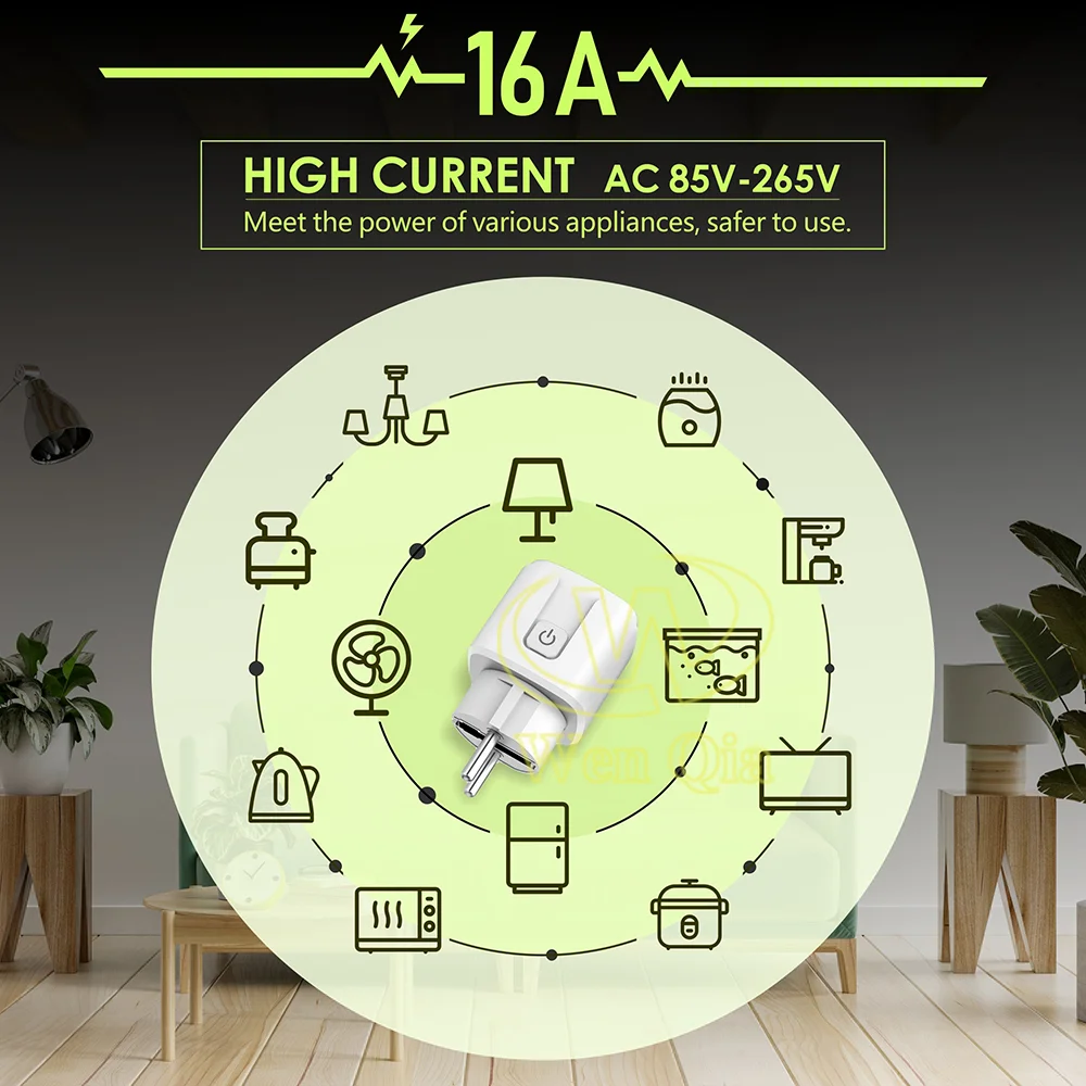 Uniwersalny przełącznik zdalnego sterowania ue FR gniazda elektryczne 433 MHZ Rf inteligentna wtyczka 220V 16A gniazda przełącznik do urządzenia