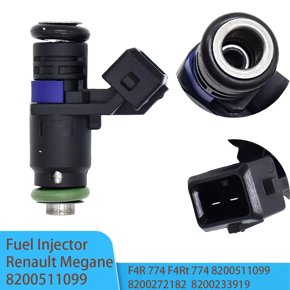 

8200511099 4pcs or 1set Fuel Injector Fits For Renault Megane Sport F4R 774 F4Rt 774 8200511099 8200272182 8200233919 8200284292