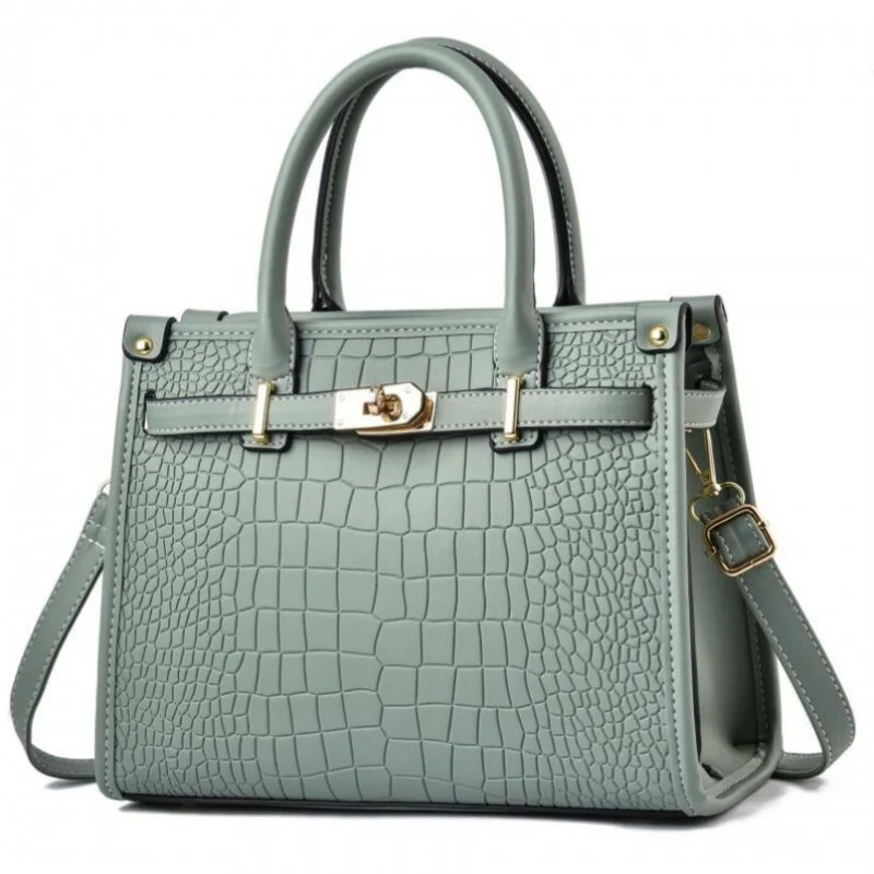 

2024 New Crocodile Pattern High Quality Crossbody Bag Soft Leather Luxury Handbags Elegant Bags New Direct Selling Women's Bag