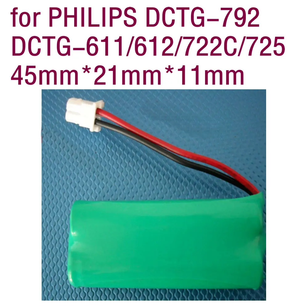 High quality Ni-MH Battery 2.4V 900MAH For PHILIPS DCTG-792 DCTG-611/612/722C/725 Wireless landline telephone fixed line