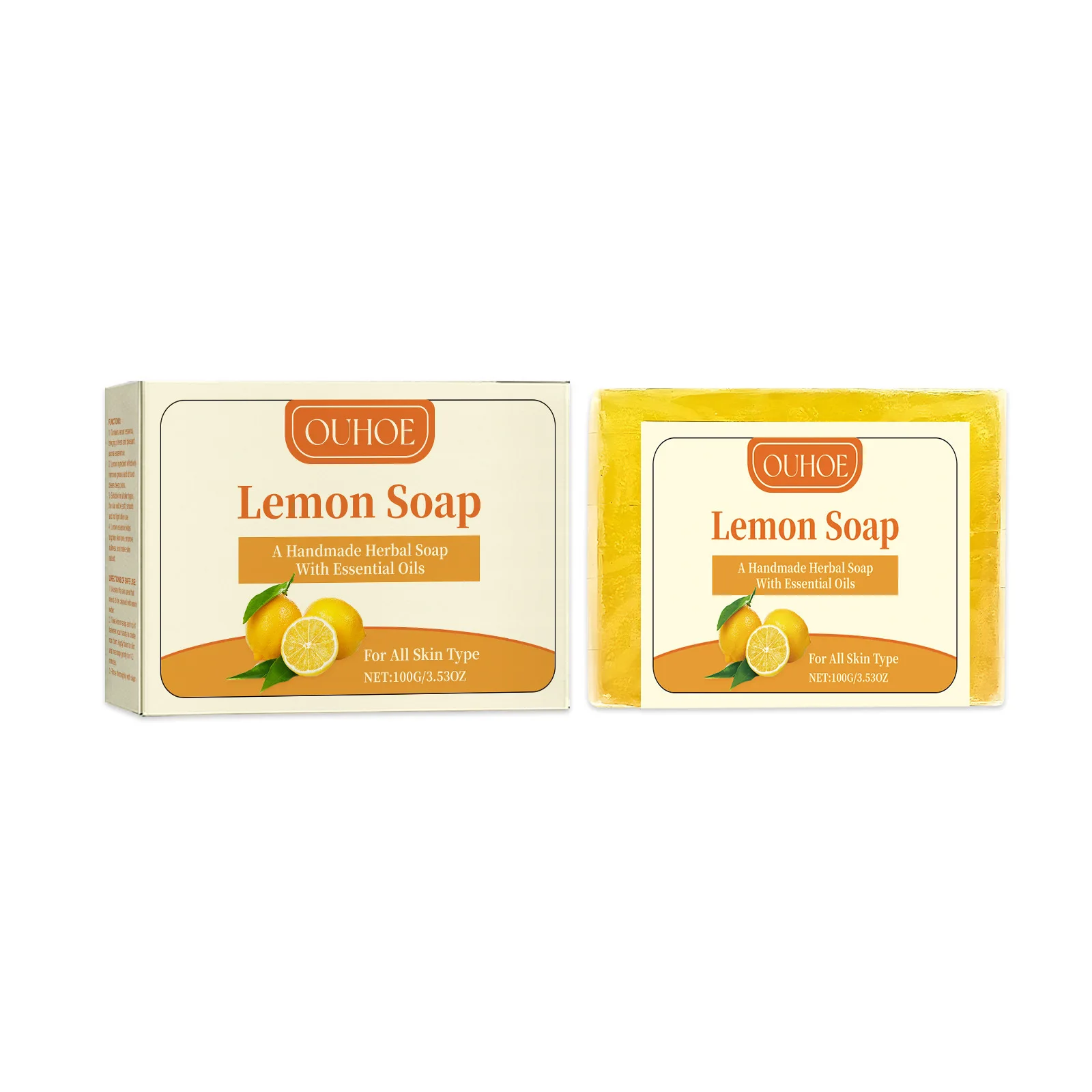 Exfoliating Body Soap Lemon Skin Scent Deep Cleansing Nourish Refreshing Oil Control Remove Dirt Chicken Skin Glowing Bath Soap