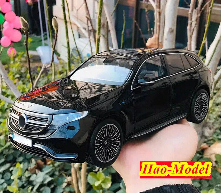 

Модель автомобиля 1/18 для Benz EQC400 SYV 2019, Литые металлические украшения, игрушки для мальчиков, подарки на день рождения, хобби, демонстрация коллекции, черный