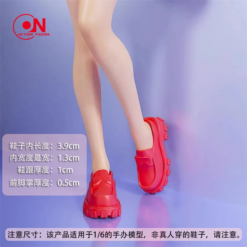 1/6 مقياس الإناث الصلبة ومختلط الألوان حذاء بدون كعب جوفاء الأحذية البلاستيكية نموذج صالح 12 ''أنثى الجندي عمل الشكل الجسم #3