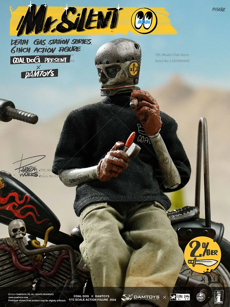 1/12 Schaal Mr.silent Highway Motorcycle Rider Personal Travel 6-inch Volledige Set Action Figure Soldaat Op Voorraad DAMTOYS PES038