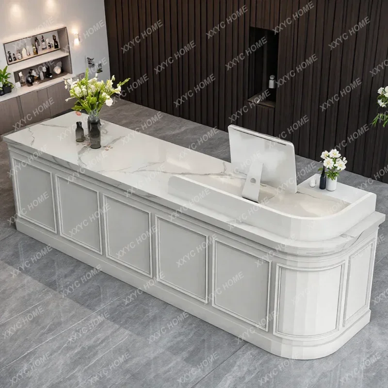 XX Milk tea shop cafe checkout page bread dessert shop, flower shop reception desk customization
