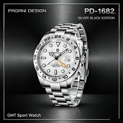 PAGANI DESIGN 2026 New Fashionable Men's Automatic Mechanical Watch 42MM Luminous BGW-9 Sapphire Stainless Steel Waterproof 10Ba