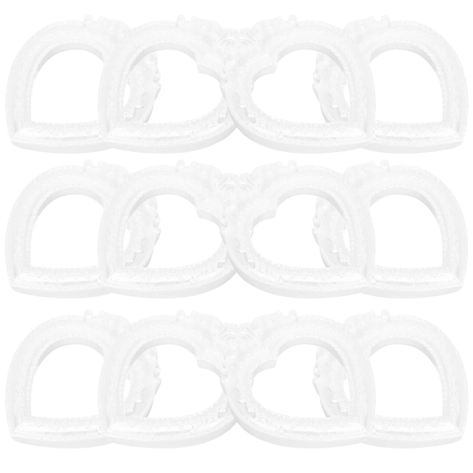 

20Pcs Mini Heart Photo Frame Resin Decorative Picture Frame for DIY Crafts Making Vintage Desktop Wall Decoration Props