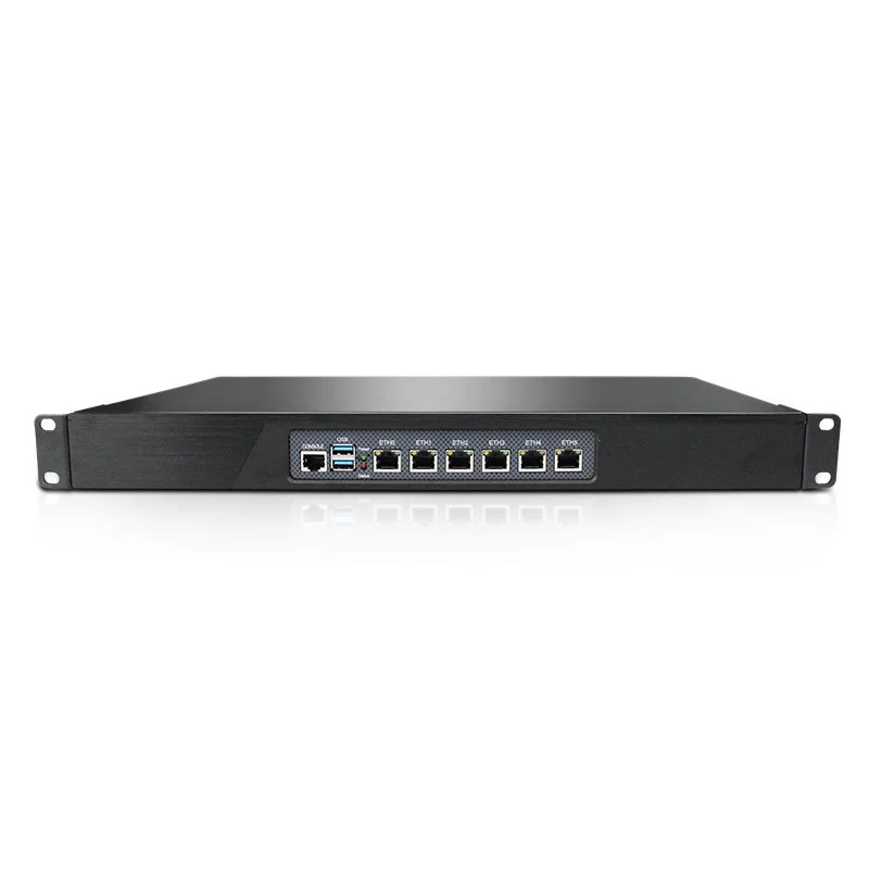 BKHD 1U dispositivo Ethernet para roteador, firewall, Celeron, J4125, I226, 6x2.5GbE, compatível Pfsense, MikrotikOS