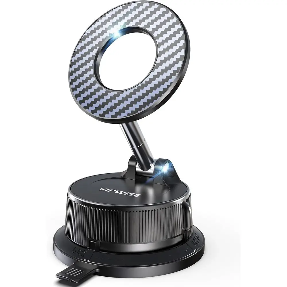 

Upgraded Magnetic Phone Holders 360° Adjustable Car Mount, Vacuum Suction Cup Car Mount