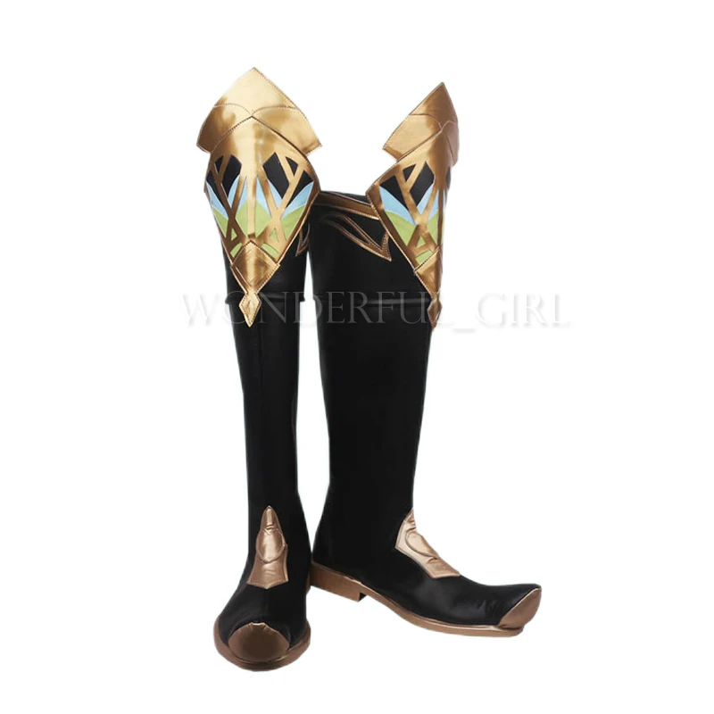 Novo jogo genshin impacto cosplay sapatos genshin impacto al haitham cosplay botas carnaval sapatos de halloween para mulheres