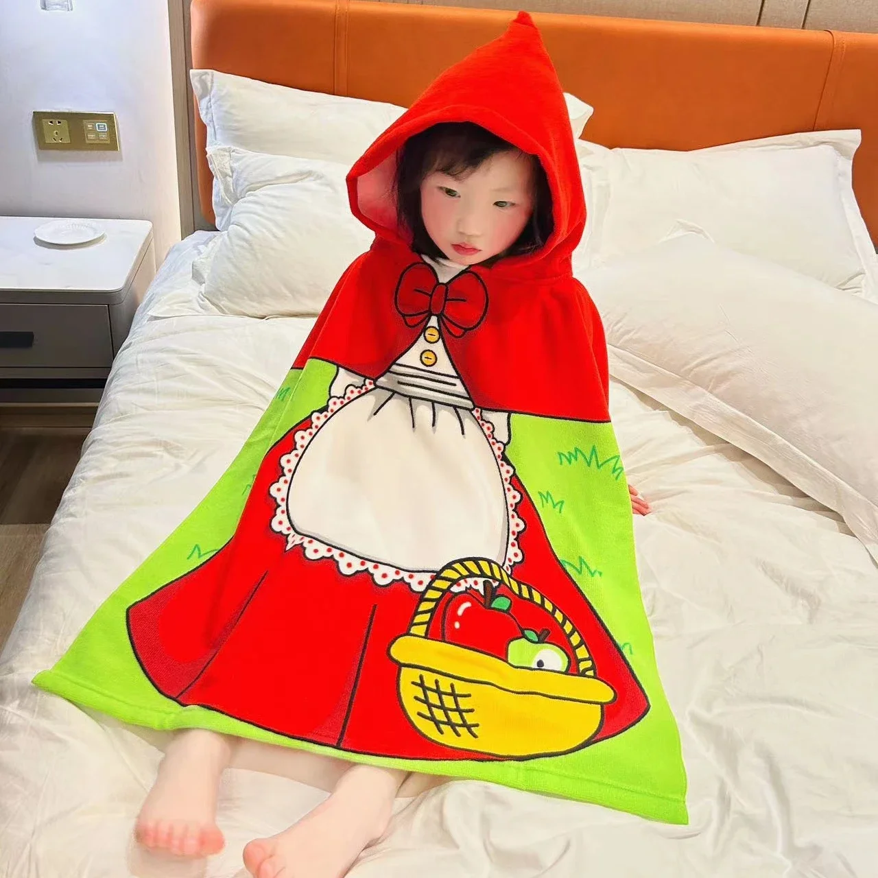 Baby Bath Towel Kids Beach Towel with Hood Boys Girls Hooded Towels Absorbent Bath Robe for Baby Infant Hooded Cloak