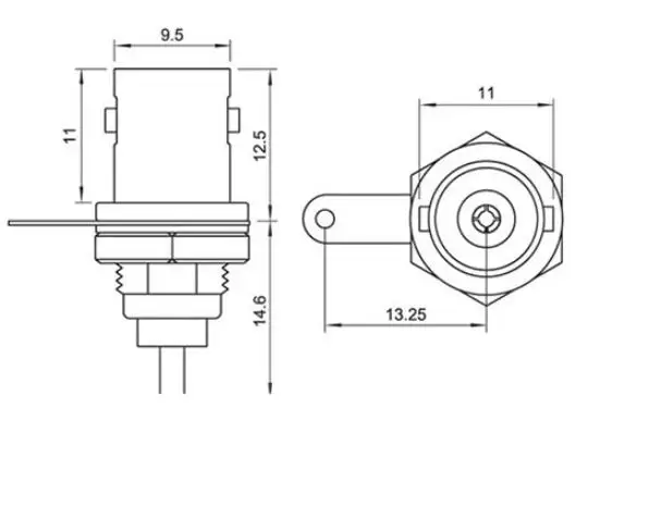 BNC Female Socket Solder Connector Chassis Panel Mount Coaxial Cable For Welding Machine Parts Monitor Accessories V7