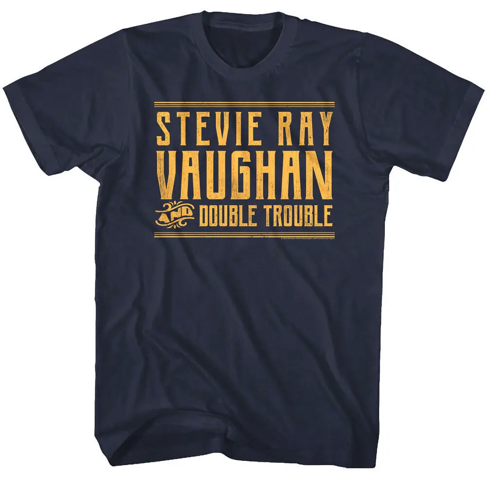 

Stevie Ray Vaughan & Double Trouble Men's T Shirt Guitar Rock Band Concert Tour Men's Clothing Short Sleeve Tops