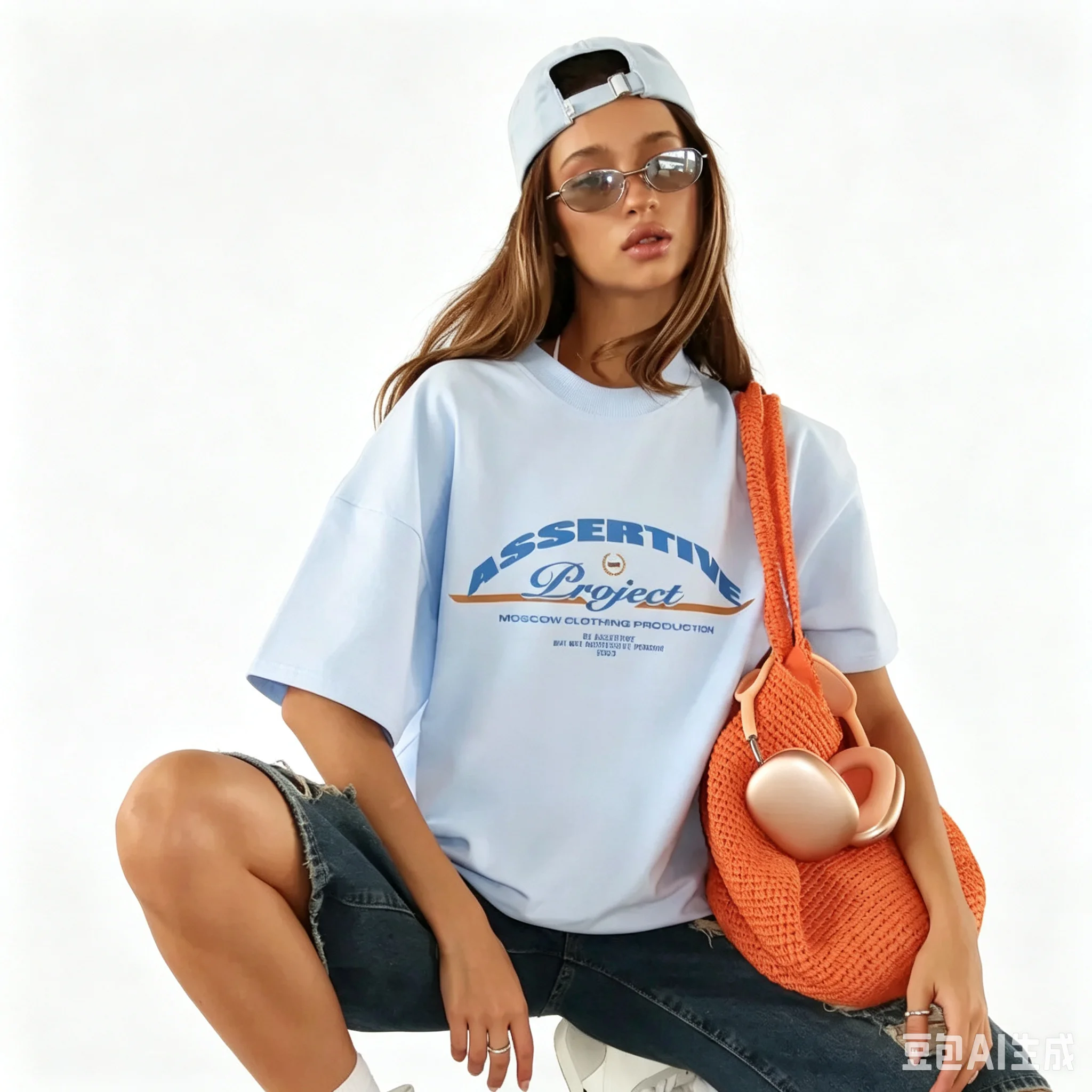 Arch Assertive Project Vintage Text Print Oversized Sweet Pink 100% Cotton T Shirt Russian Fashion Women Preppy Streetwear Loose