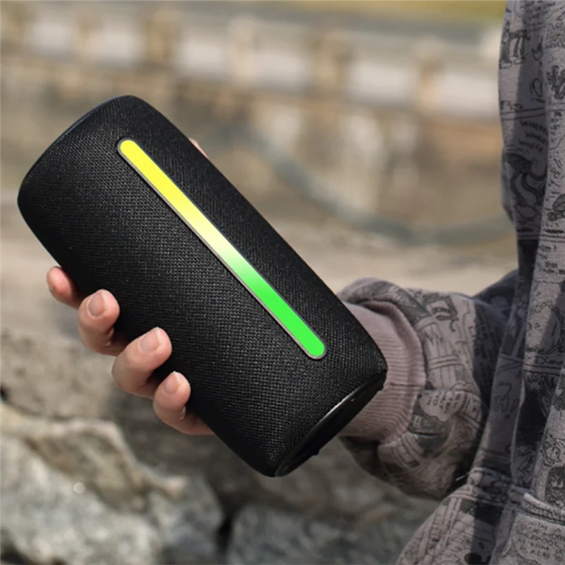 

A31R-F26 TWS Wireless Bluetooth 5.3 10W Portable Speaker Rgb Colorful Light Subwoofer 360 Stereo Surround