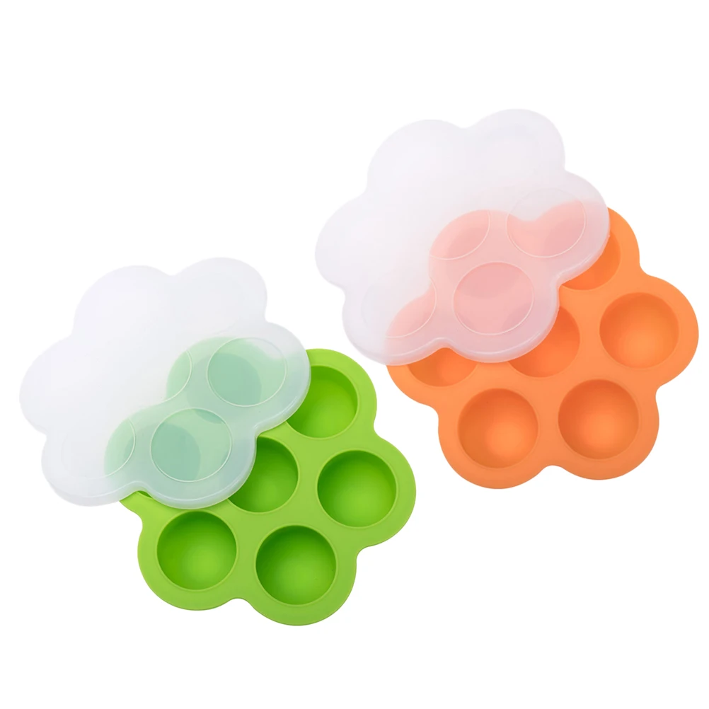 

2Pcs Baby Silicone Storage Box for Freezer Baby Food Containers Toddler Ice Tray Food Container Molds Safe Durable