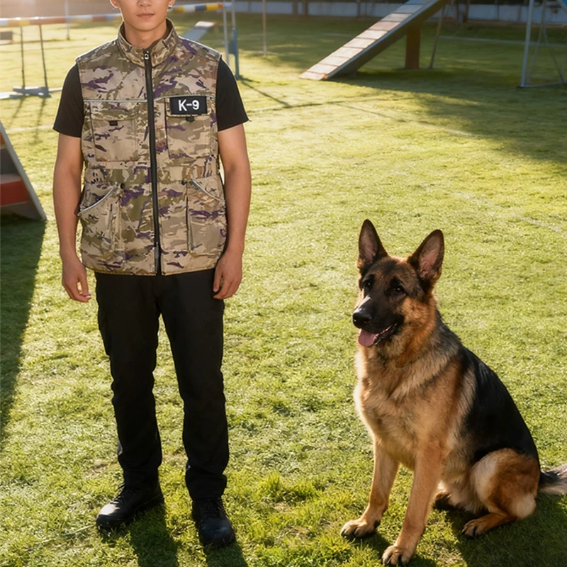 

Жилет для дрессировки собак, защитный от укусов, с молнией, многофункциональный, для дрессировщиков, защитная одежда для дрессировки собак