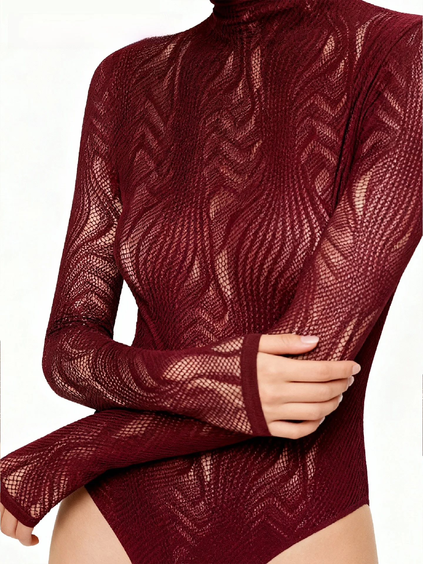 

PINKHOT Новинка весенней коллекции: Купальник с вырезами, цвет мерило, с волнообразным узором, с высокой талией, шорты из нейлоновой ткани, женский комплект