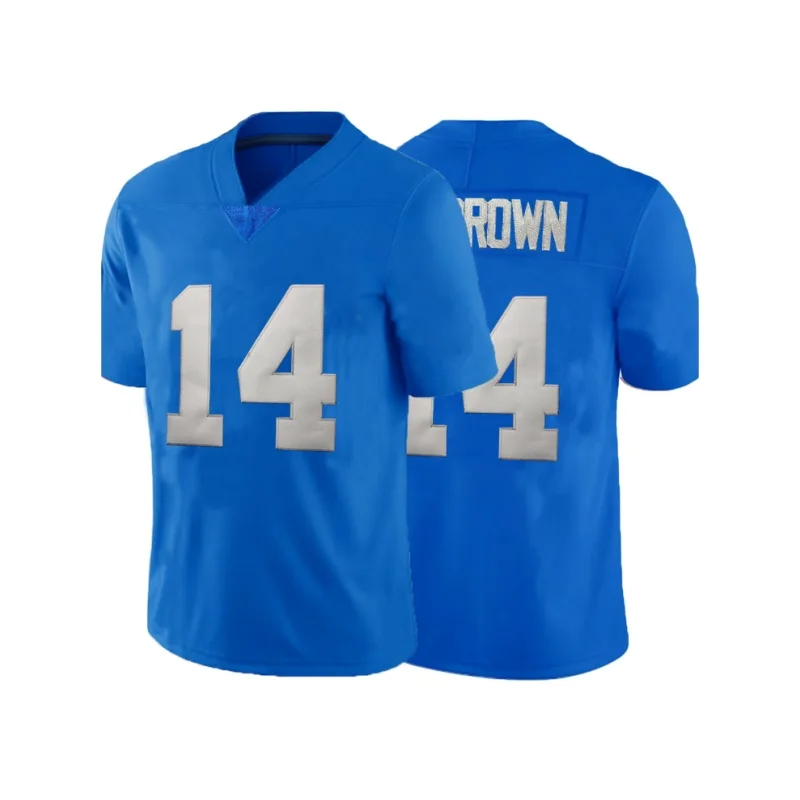 Wholesale American Football Jersey High Quality Custom T-Shirts Embroidered Stitched For Adult Aidan Hutchinson Lions Jersey #14