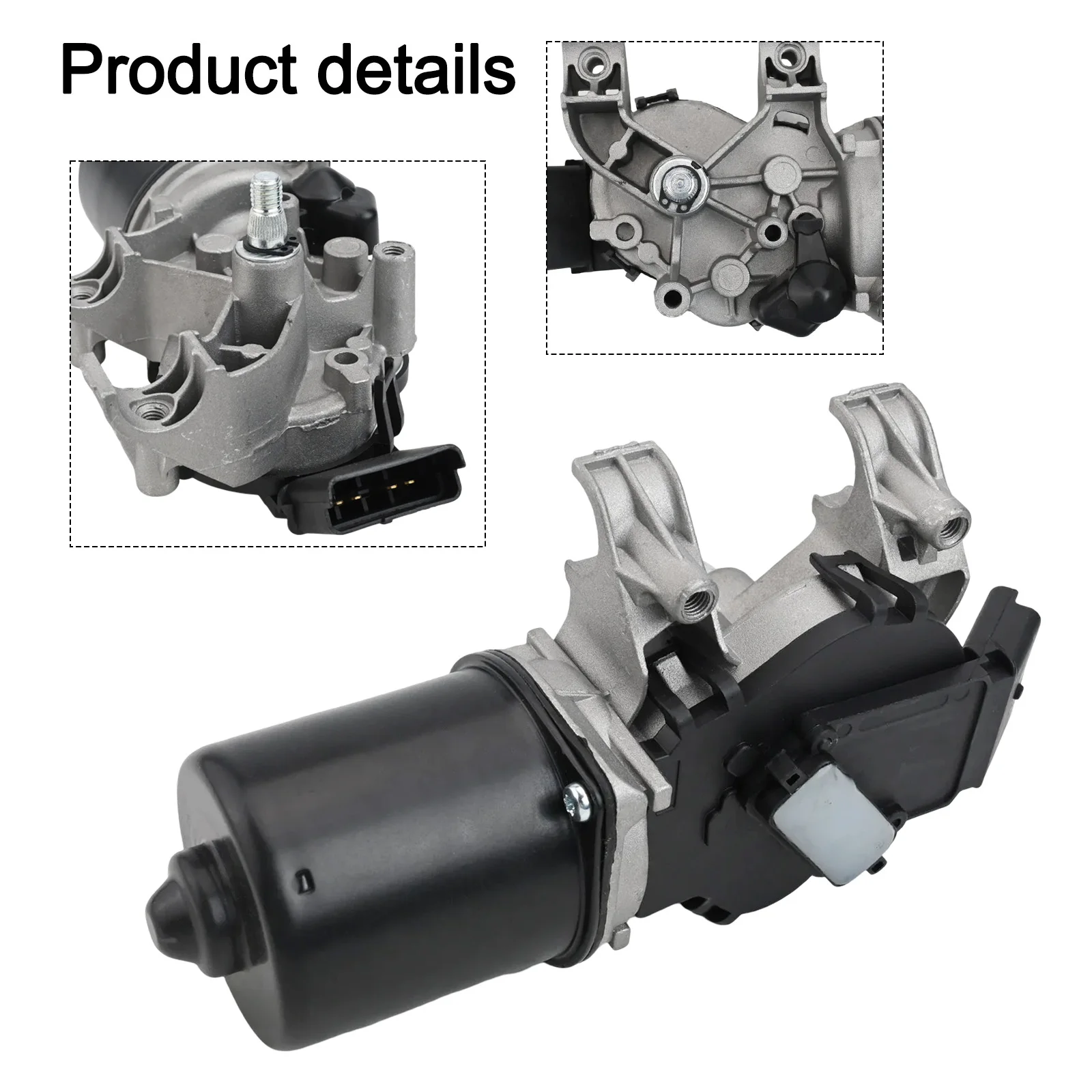 

For Car Maintenance Front Windshield Wiper Motor Quick To Install Black Color Easy To Use High-quality Materials