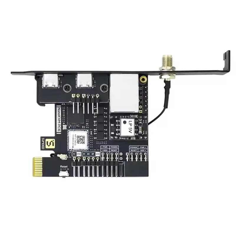 Sipeed NanoKVM-PCIe HDMI Controle Remoto / Alimentação / Servidor de Manutenção de Mesa UART HDMI USB RISC-V Para PiKVM