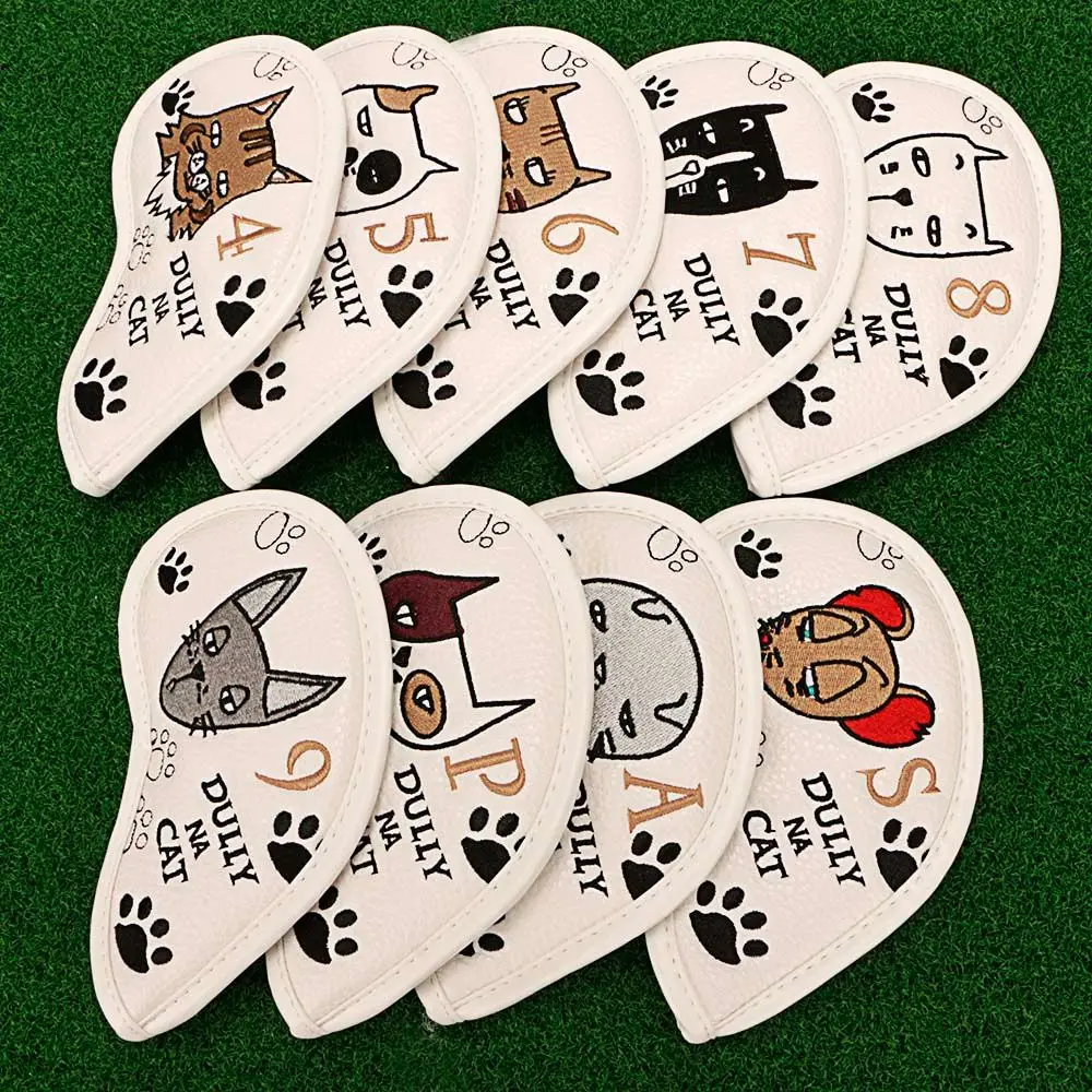 

Case Protective Cover With Number Design Golf Training Equipment Golf Club Cover Golf Headcovers Golf Iron Headcover Head Cover