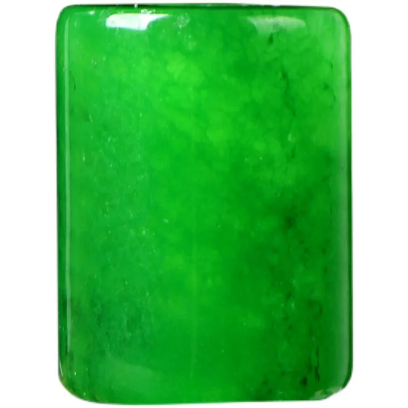 4A Zielony Jasper Jade Fortune Barrel Oryginalny kryształ kwarcowy Pojedynczy koralik DIY Koraliki Biżuteria Materiał — zdjęcie 3