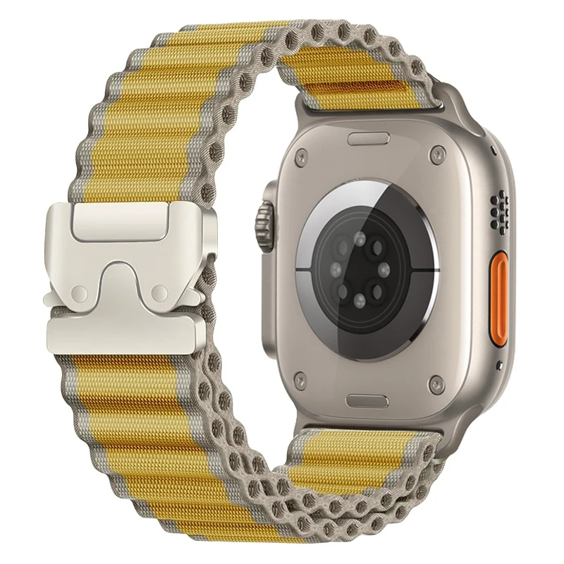 Nylon Strap for Apple Watch Series 11 10 46mm 42mm Ultra 3/2 49mm Breathable Wristband IWatch 9 8 7 6 5 3 SE 45mm 41mm 44mm 40mm