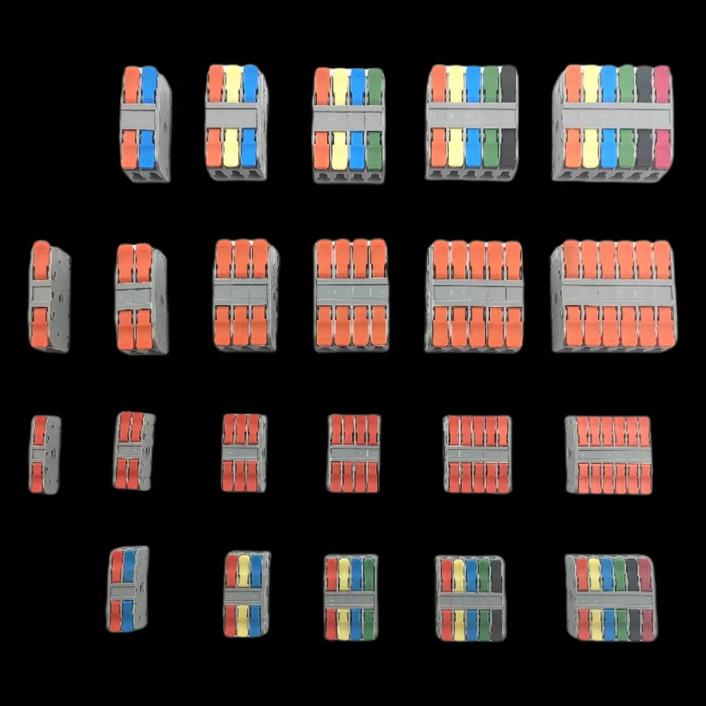

Multiple in Multiple out Wire Connectors Universal Quick Fast Parallel Junction Box Multiple out Splitter for Wiring Terminal