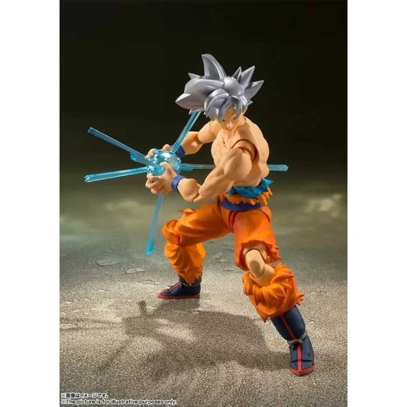 Bandai Tamashii Nations S.H.Figuarts Dragon Ball Super Goku Ultra Instinct Silver Hair Action Figure Anime Collectible Model Toy view 2