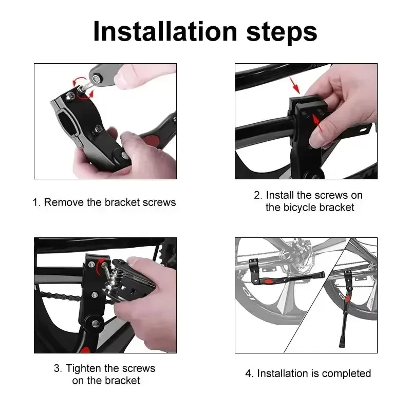 Universal Fahrrad Kick Ständer MTB Rennrad Aluminium Ständer Einstellbare Mountainbike Fuß Brace Unterstützung Radfahren Zubehör – Detail 6
