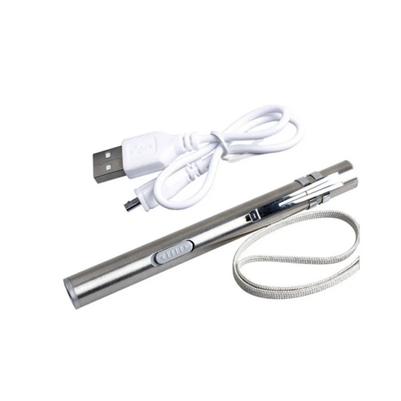 

Medical Pen Flashlight LED Pupil Eye Department Ear Nose Throat Oral Soft Light Nurse Doctor Rechargeable Portable Pen Light