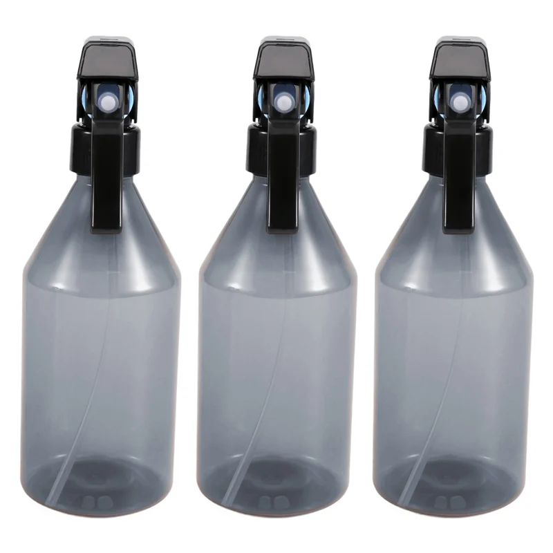 ABJY-Plastic Spray Bottles For Cleaning Solutions,10OZ Reusable Empty Container With Durable Black Trigger Sprayer, 3Pack