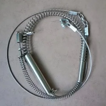 1PC Sterkere veer voor de Wild Boar Trap Vervanging met moeren Draadkabel Dia 4mm