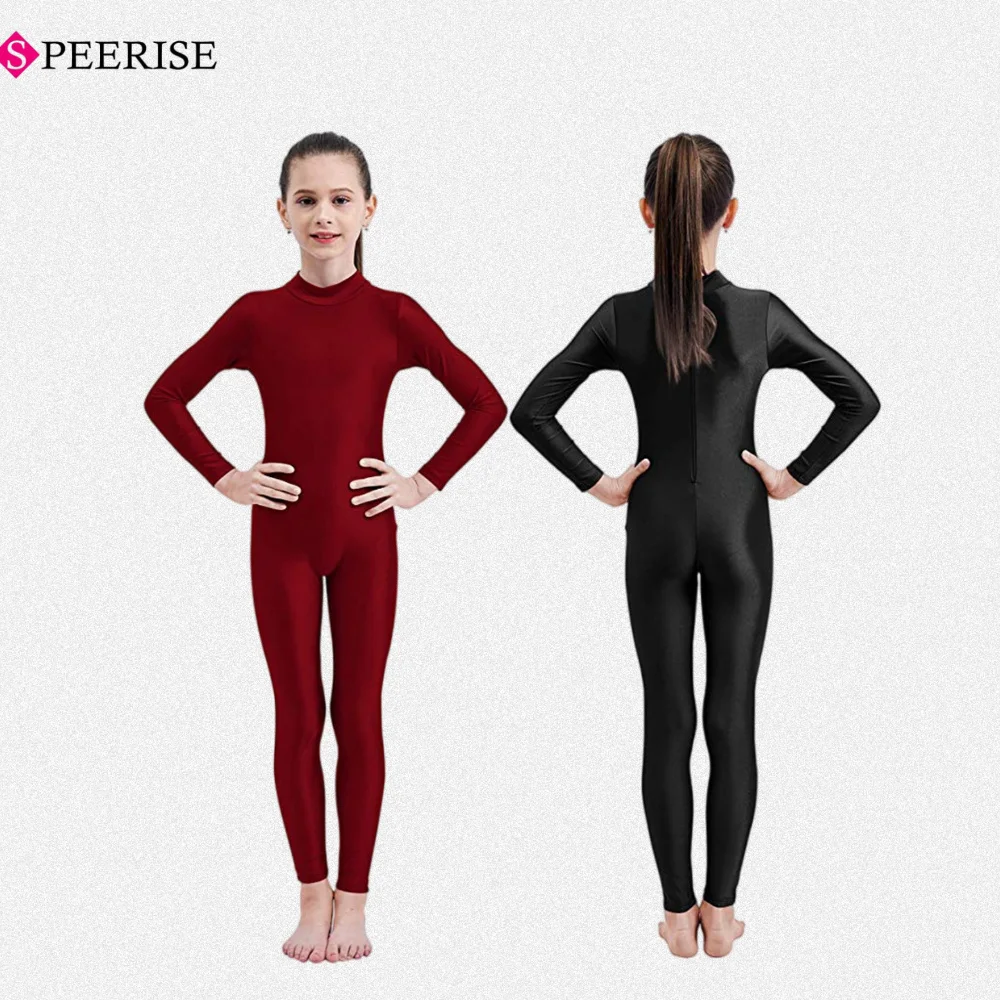 أطفال عالية الرقبة طويلة الأكمام يوتار الباليه Dancewear الجمباز بذلة لأداء مرحلة ارتداء زي الهالوين التأثيري #3
