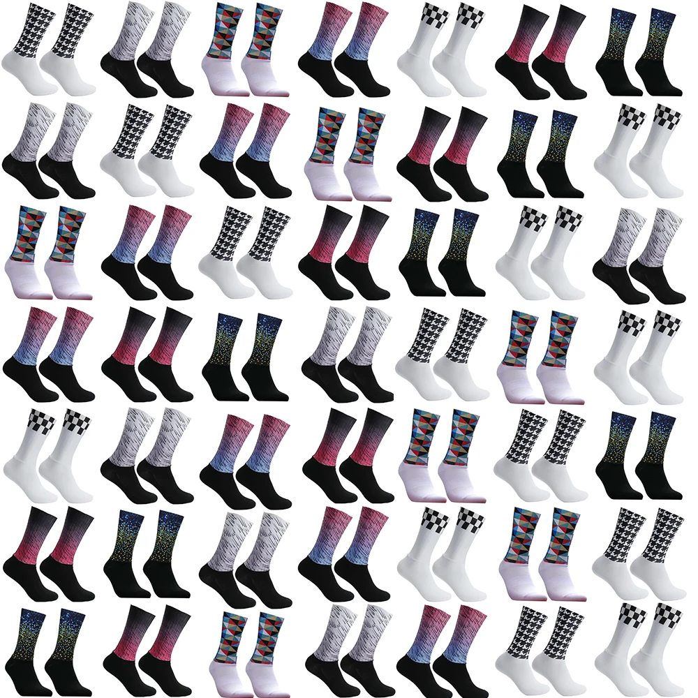 

Велосипедные носки унисекс для мужчин и женщин, влагоотводящие дышащие компрессионные носки для шоссейного велосипеда, горного велосипеда, велоспорта