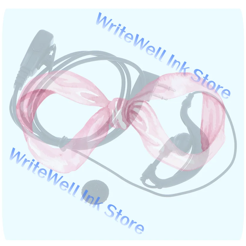 

Наушник-гарнитура D-типа с креплением на ухо для ICOM IC-91A/91AD/92AD/P7A/Q7A/V8, для рации