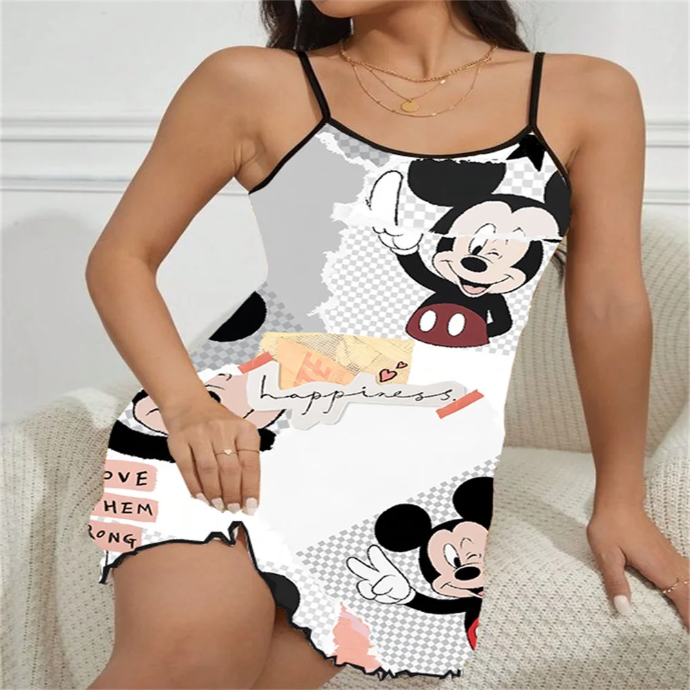 

Night Wear Woman Sexy Underwear Woman 2024 Sleepwear for Women Nightgowns Mickey Pajama Lady Fancy Nightgown Erotic New Pattern