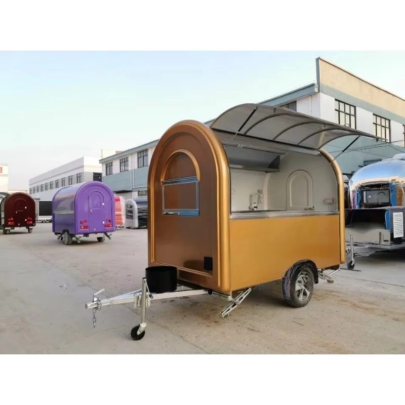 Mobile Food Trucks Coffee Food Trailer Hot Dog Carts Street Snack Vending Equipment for Sale view 6