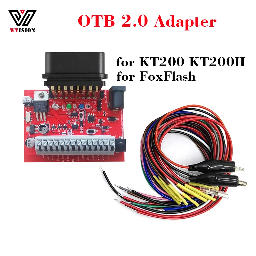 

OTB 2.0 Adapter OBD2 on Bench Adapter for KT200 KT200II Car ECU Programmer Tools Three-way BOOT Upgrade to OTB Mode