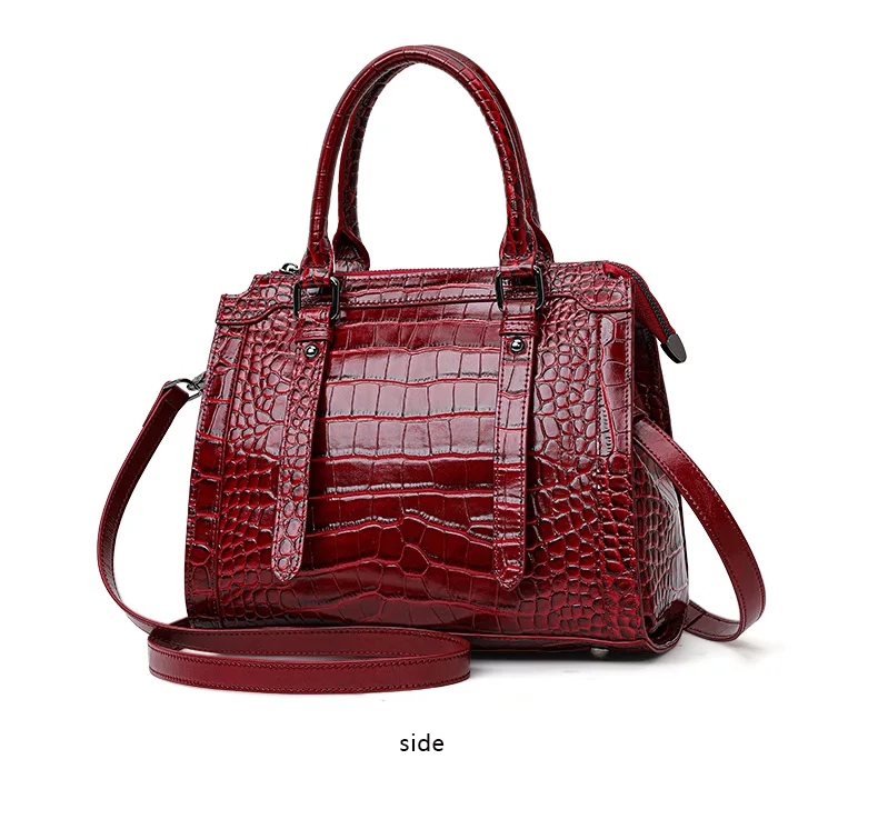 2026 Neu eingetroffene Echtledertasche, hochwertige, elegante Handtasche, geräumige Pendler-Schulter- und Umhängetasche – Detail 8