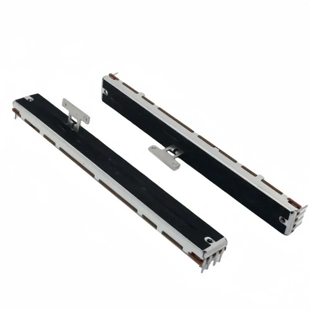 1Pcs B10K Mixer Fader 8-Pin T-Handle 128mm Sliding Fader Straight Sliding Plastic Linear Fader Slider for Audio Mixing Setup