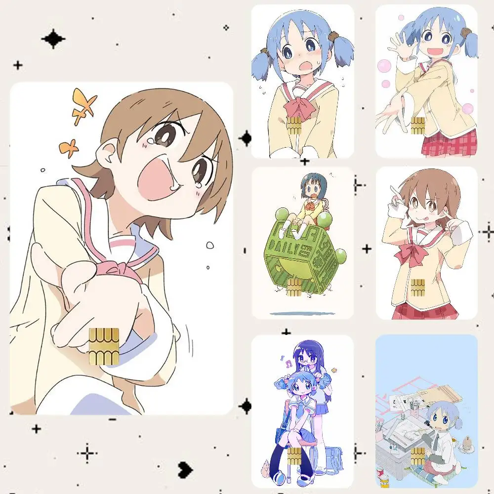 N-Nichijou  Waterproof Bank Card Sticker Skin for Credit Debit Chip Cards Decorative Cover Film
