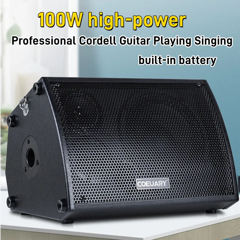 

8Inch High-power Subwoofer Cordell Guitar Playing Singing Outdoor Portable Live Saxophone Wooden Bluetooth Speaker Caixa De Som